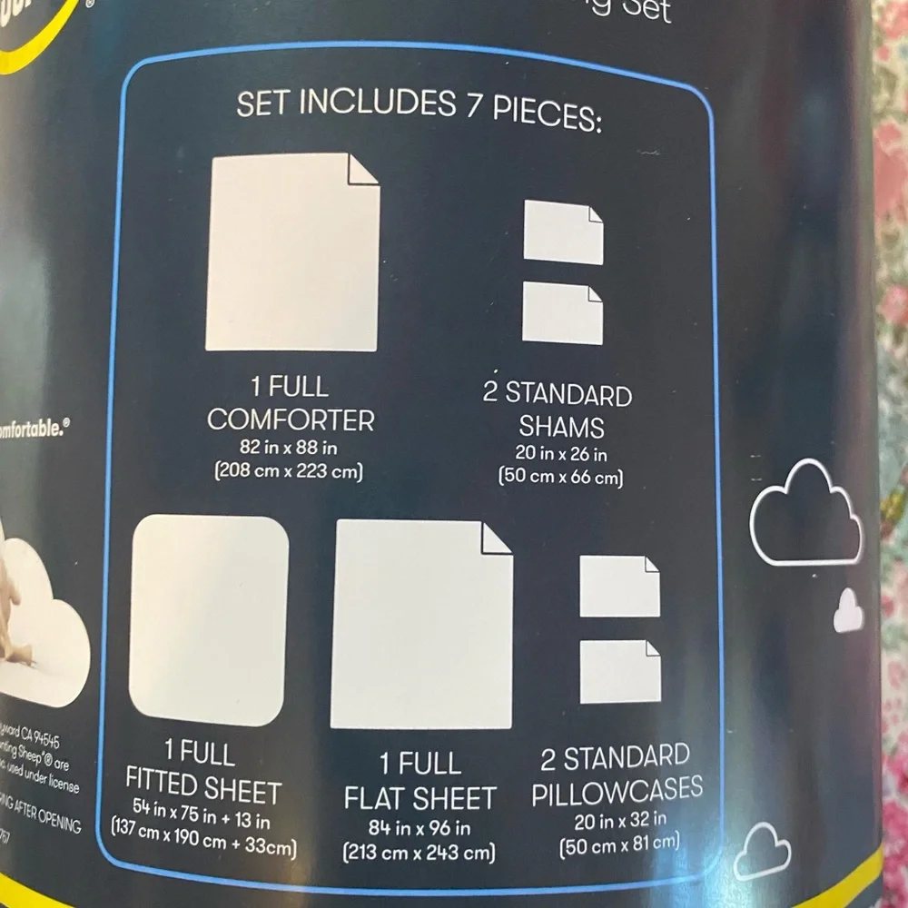 Serta SimplyClean 7-Piece Comforter Set in White/Cream